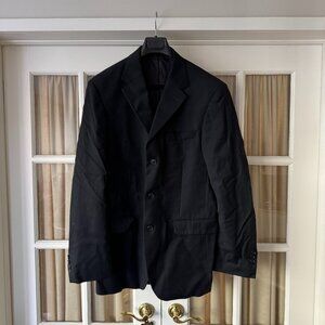 Men's Gianfranco Ruffini Black Pinstripe Sport Jacket SZ 39L
